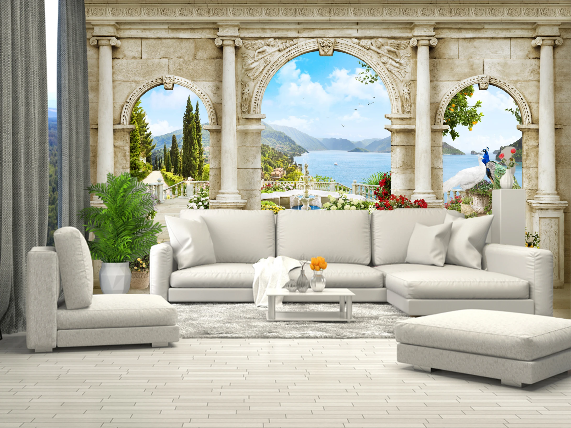 3D Фотообои обои на стену фреска заказ для зала кухни спальни детской фотообои