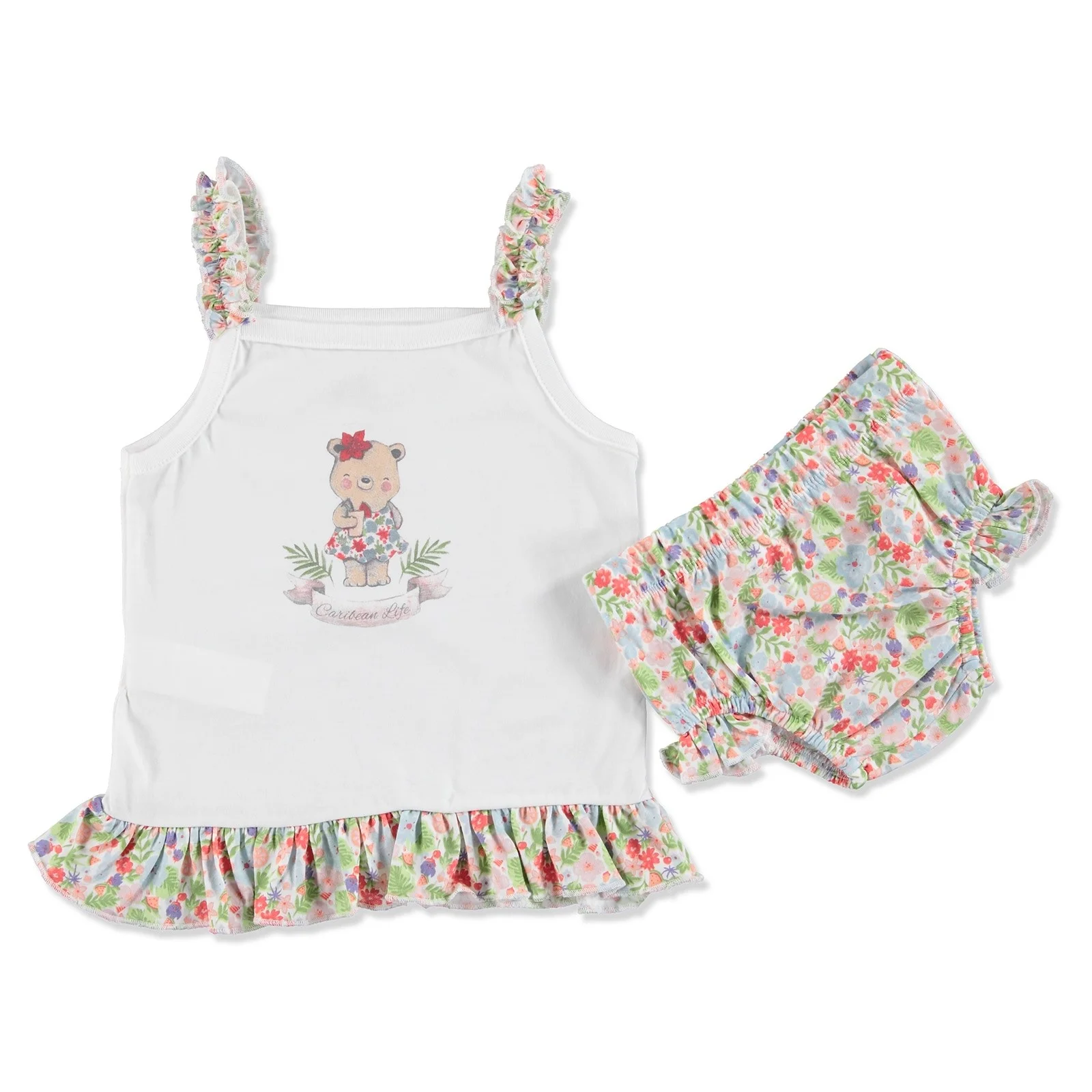 Ebebek/комплект модной одежды для новорожденных сезон лето комплект с футболкой и