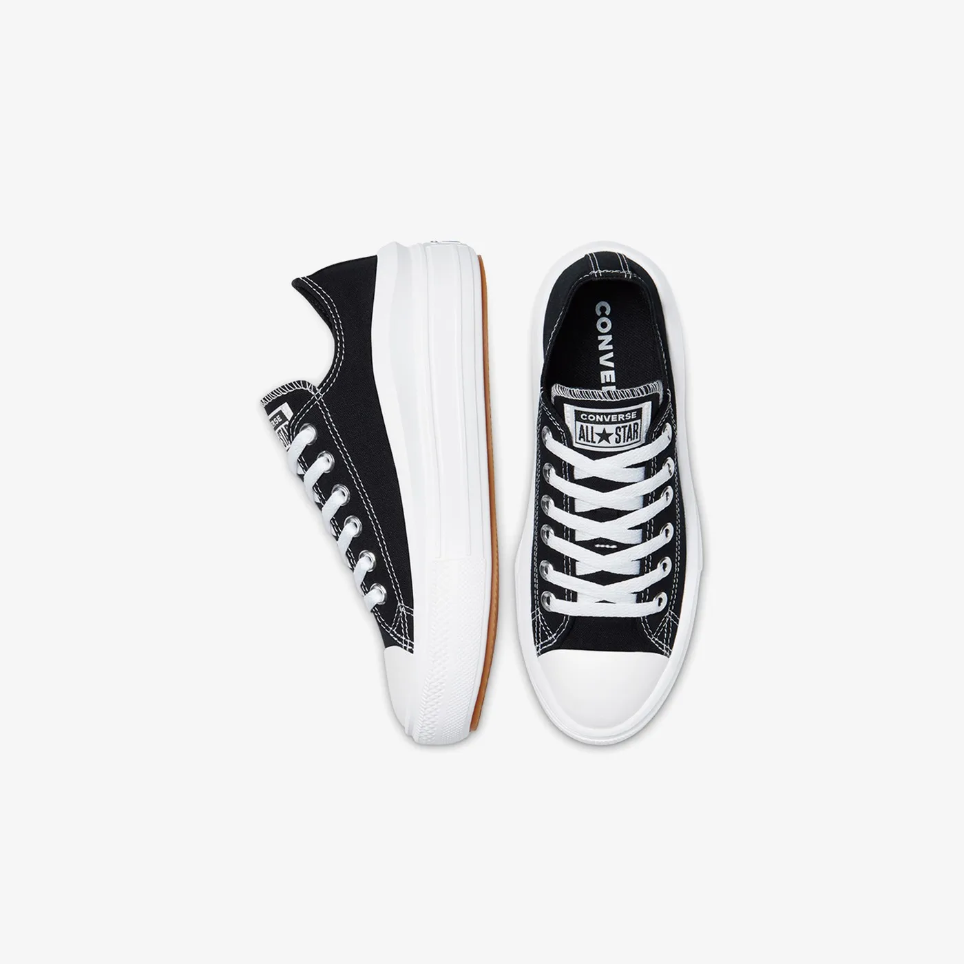 Оригинальные женские черные кроссовки Converse Chuck Taylor All Star Move на платформе 570256C - 001 |