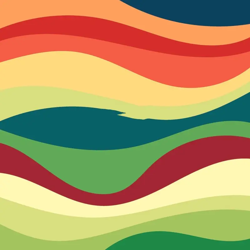 Занавес Красочный Абстрактный волнистый узор природа Вдохновленный современные