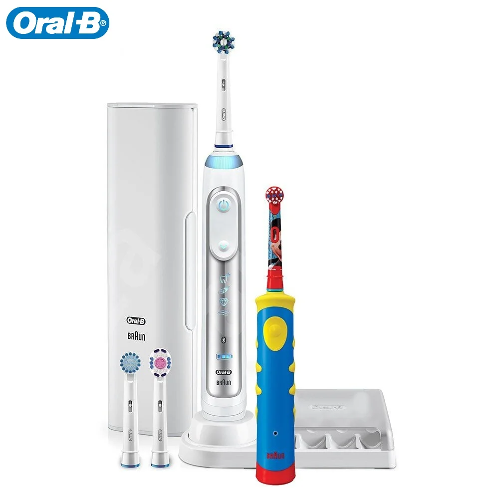 Электрическая зубная щетка Braun Oral B Genius 8200 White + Kids D10.513K|Электрические зубные щетки|