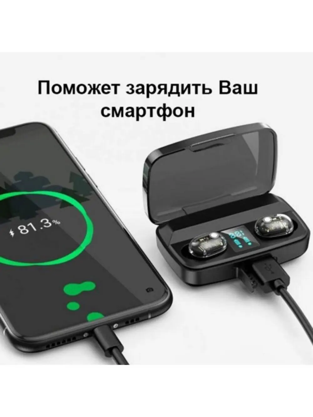 Беспроводные наушники для телефона TWS Earbuds A10S E7S Bluetooth мобильная гарнитура с