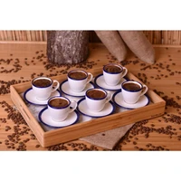 bamboo marble pattern tray with storage wooden basket bread food plate fruit cake dinner coffee tea serving trays portable home