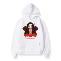 anime demon slayer no yaiba nezuko hoodies mens women fleece harajuku pullover sweatshirts hip hop male hoody clothes streetwear