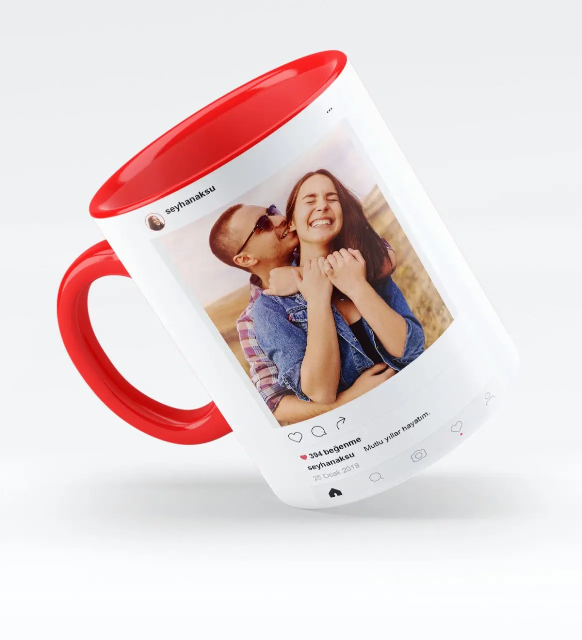 

Personalized İnstagram Red Mug Cup