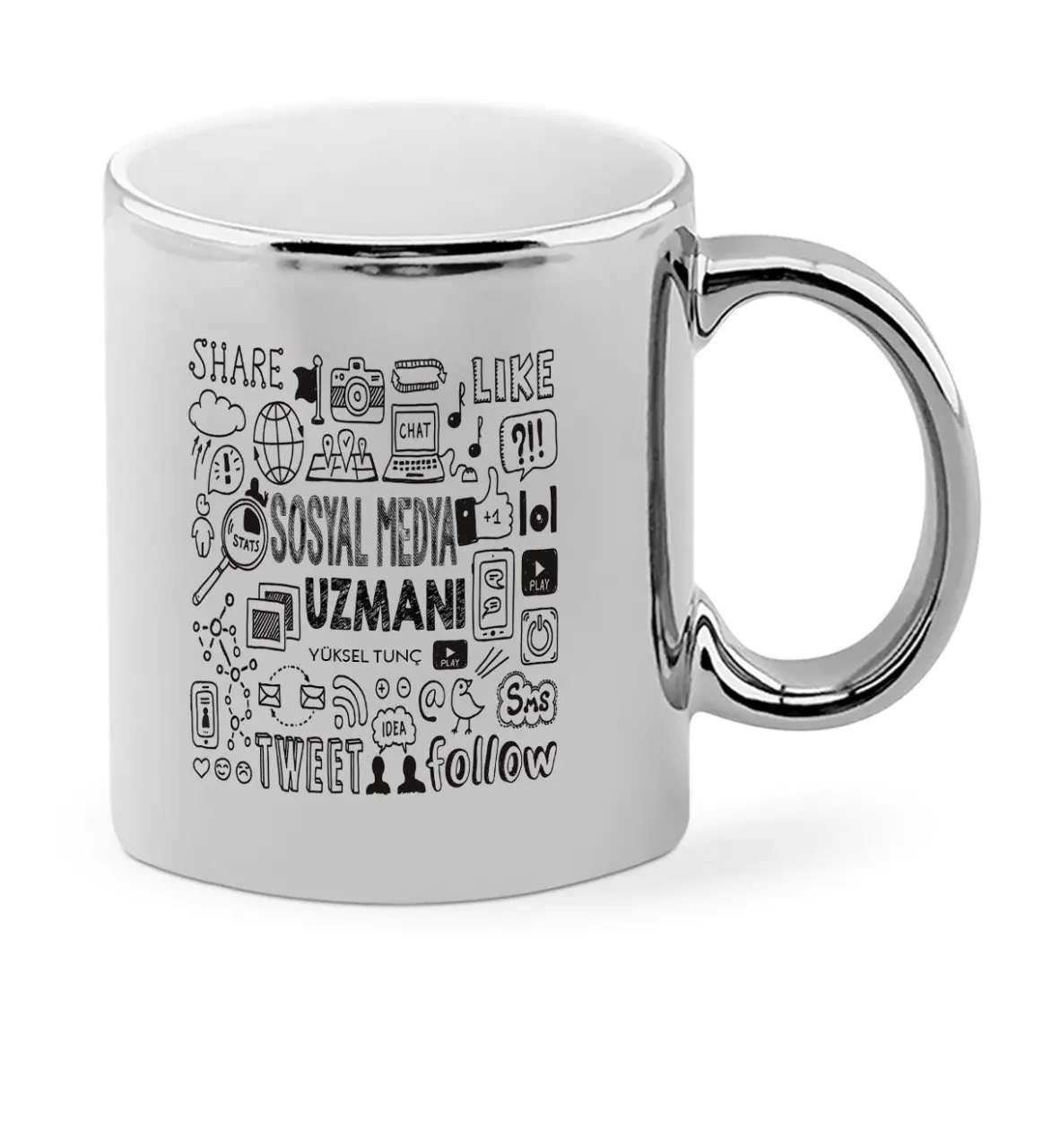 

Personalized Professional Social Media Specialist Chrome Mug Cup-2