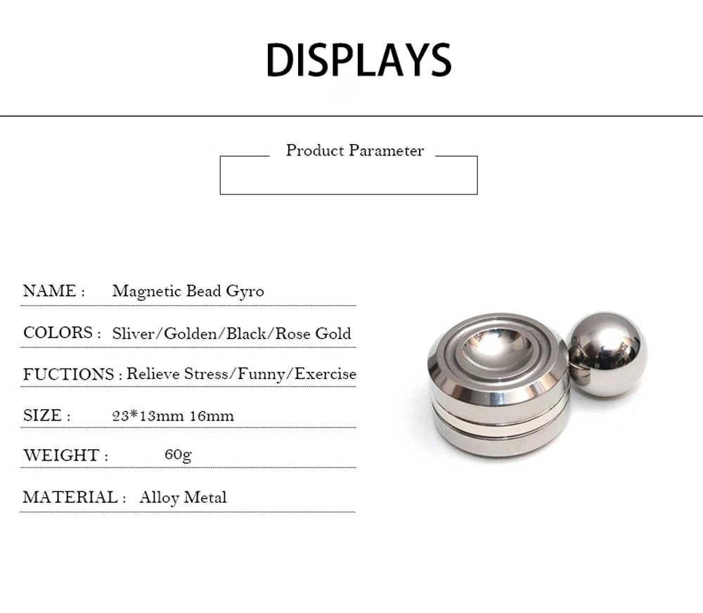 

New Fidget Spinner Toys Stress Reliever Adult AntiStress Magnetic Metal Spinner Ball Artificial Satellite Hand Spinner Toy
