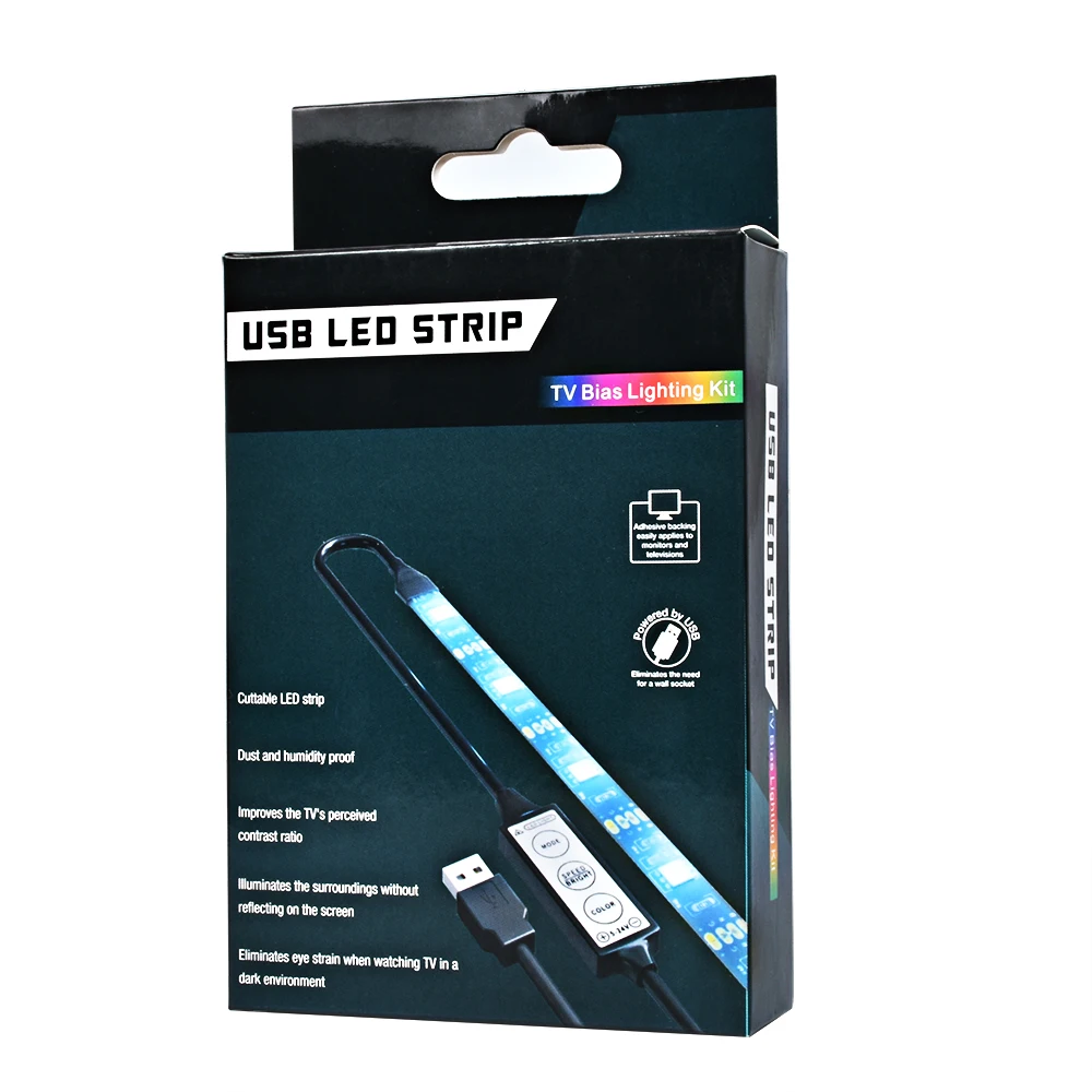 

0.6M 5V RGB LED Strip with 3 Key Controller