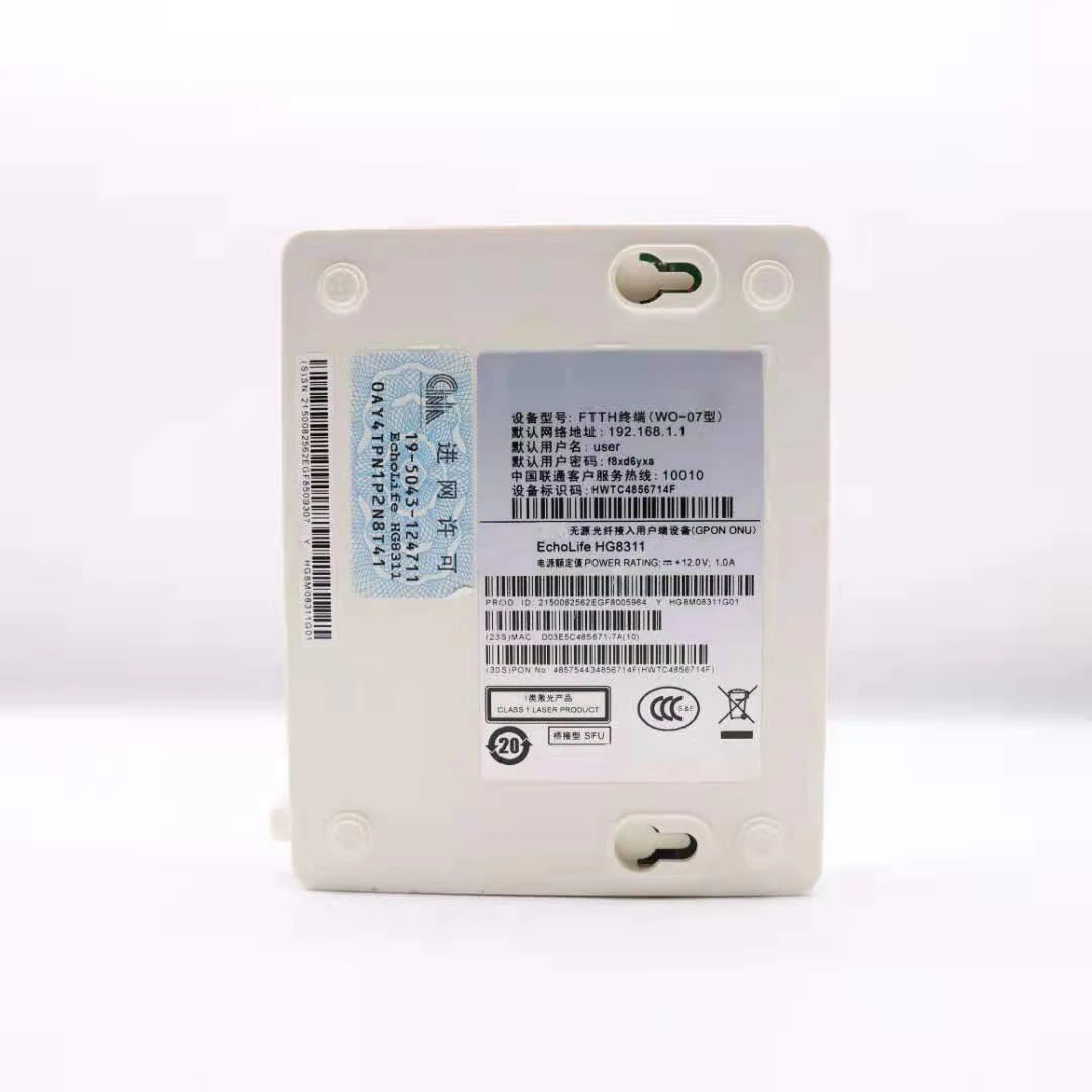 Бесплатная доставка 10 шт./лот HG8311 Onu 1FE 1GE ONT Gpon б/у Подержанный ONU без адаптера