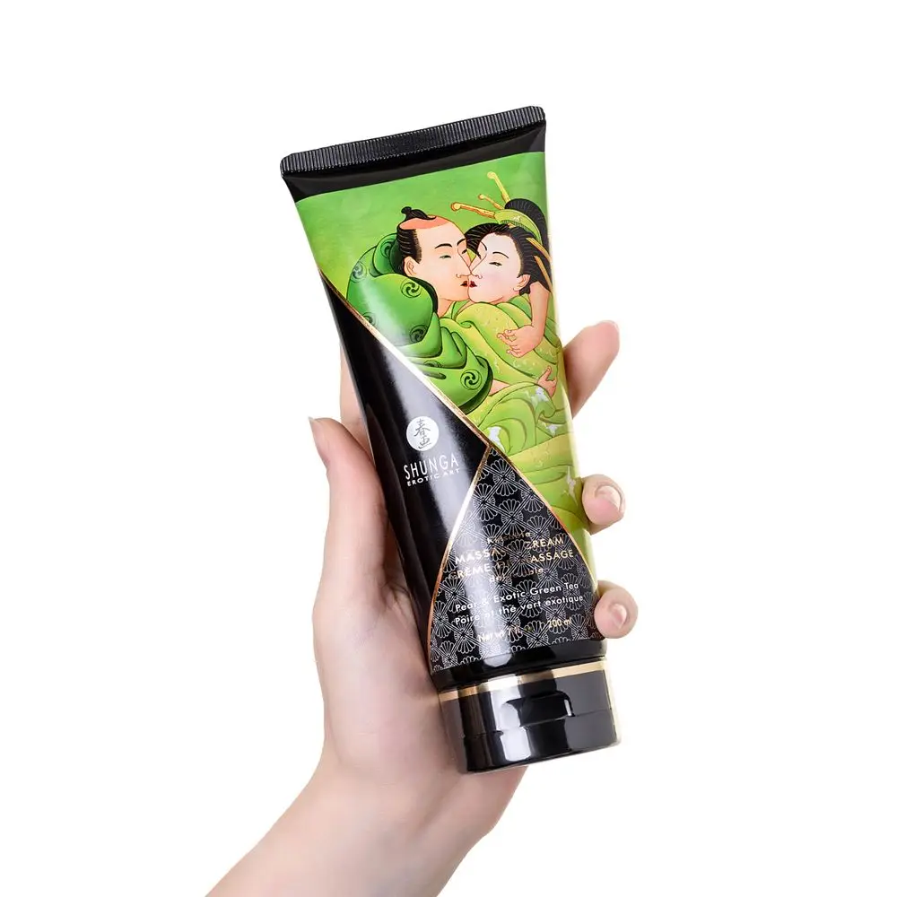 Массажный крем Shunga Pear and Exotic Green Tea съедобный со вкусом груши и зеленого чая 200 мл |