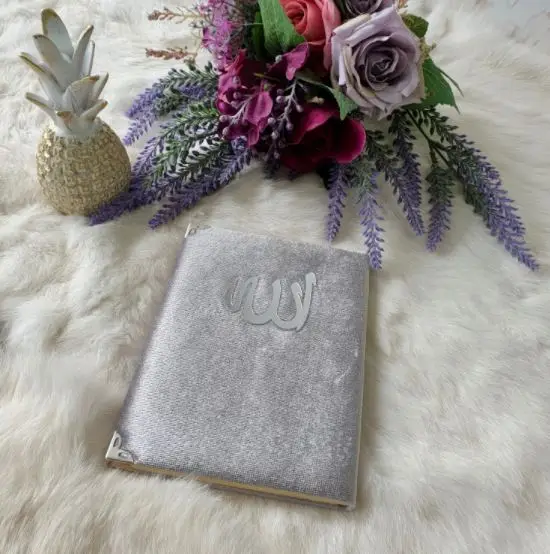

Bag Boy Velvet Covered With Glossy Yasin (Gray) muslim gift سجاد صلاة مسلم هدية إسلامية sijad salat muslim hadiat 'iislamia