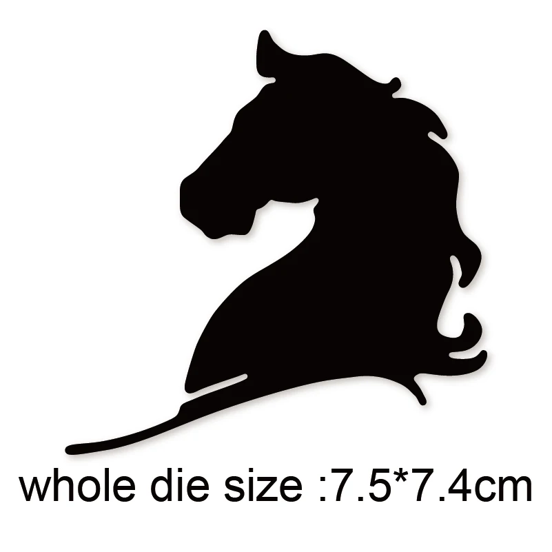 2020 металлический Трафаретный вырубной штамп Дачная жизнь две лошади сшитые DIY