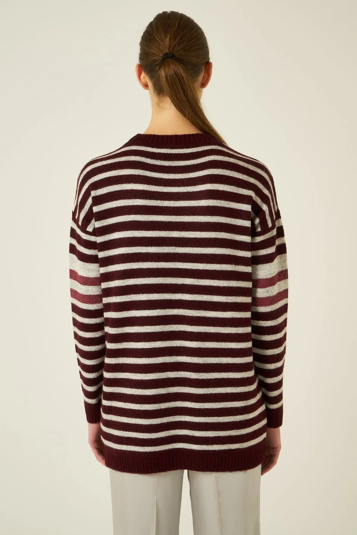 Женский джемпер в полоску с круглым вырезом Joinus |