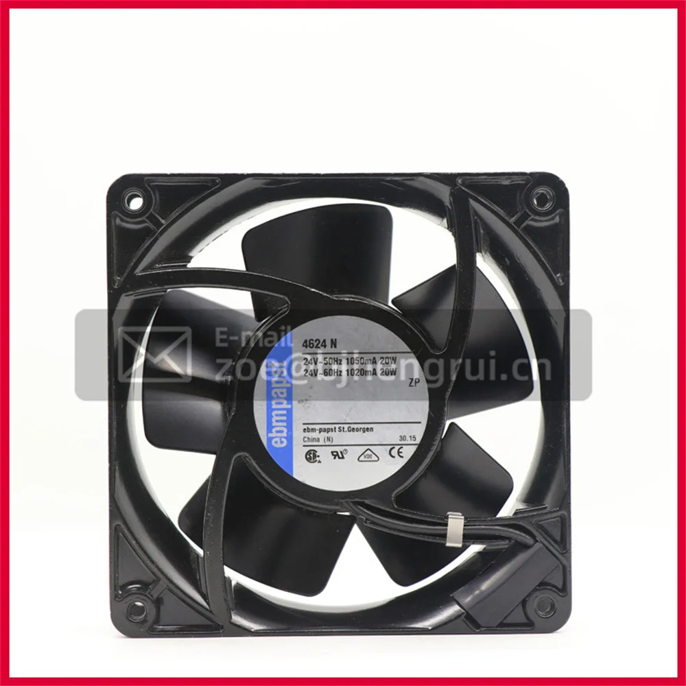 

EBMPAPST TYP 4624N 12038 120*120*38mm 24VDC 18W 93CFM 3100RPM Sleeve Bearings All Metal High Temperature Cooling Fan