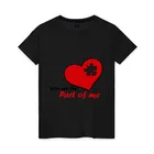 Женская футболка хлопок You are the part of me