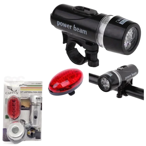 

Bike Flashlight Kit with Horn and Rear Light Bike-Caerus bk04