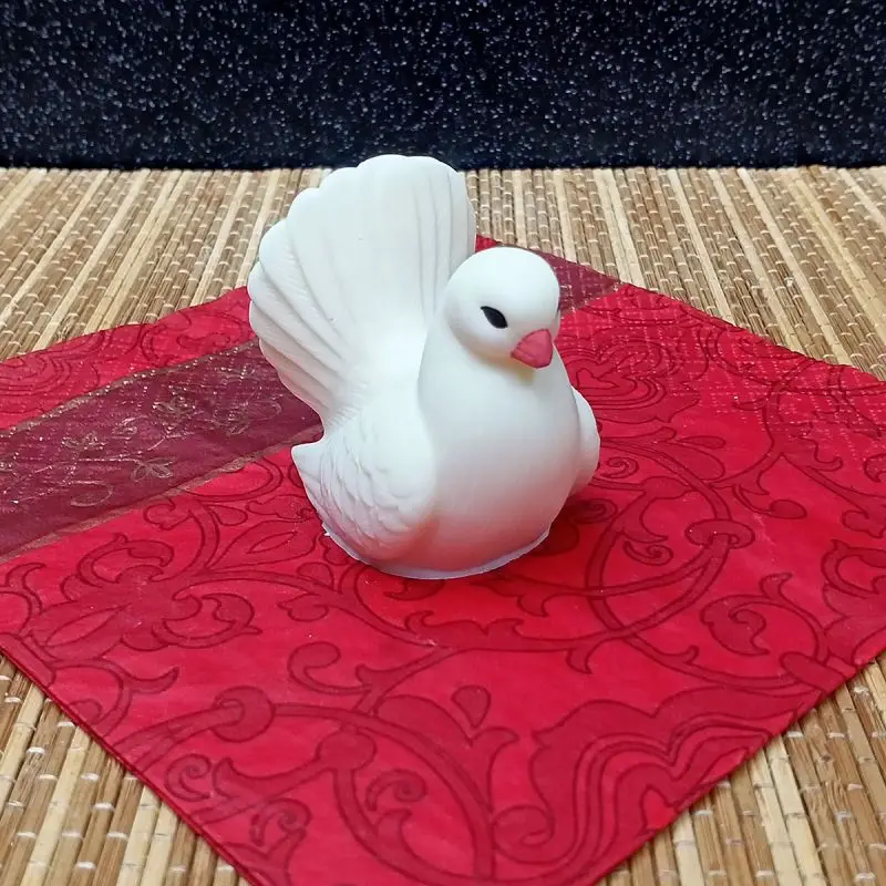 Силиконовая форма для шоколада карамели &quotБелая голубка&quot леденцов украшение