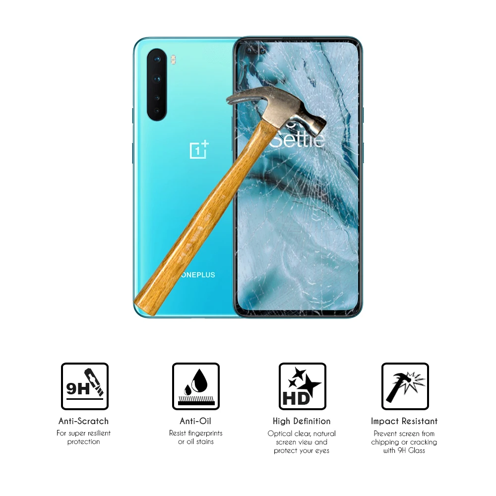 Закаленное защитное стекло для смартфона OnePlus Nord (5G) 6 44 дюйма | Мобильные телефоны