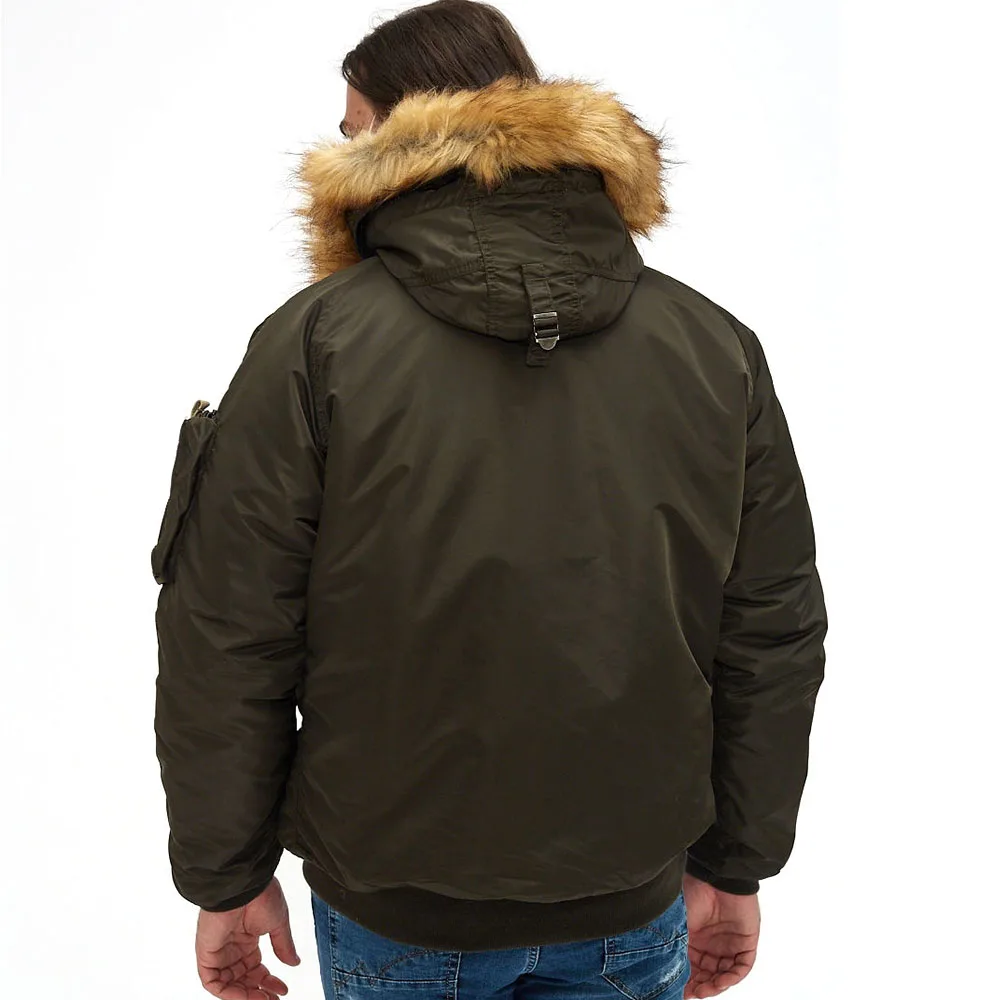 Куртка-аляска зимняя. N2B military NorDenali мужская Rep grey/rep grey нейлон. В стиле милитари |