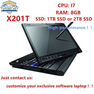 for l enovo x201t i7 cpu 8gb ram used laptop can work for alldata star c4c5c6 icom ista customize the software you need free global shipping