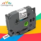 Прочная клейкая лента TZS131, 12 фотоэлементов, для Brother S131 tze, черная на прозрачной ленте принтера, совместимая с этикером Brother Ptouch