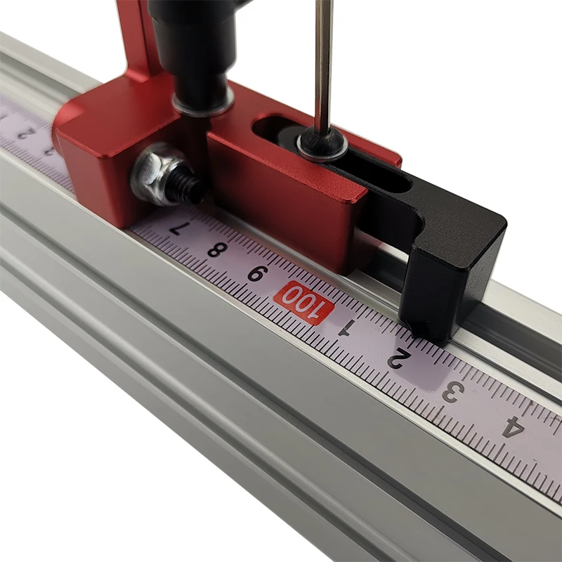 

75 Type For Sliding Chute Durable Aluminum Alloy Miter Track Stop Length Limit Easy Operate T-tracks Slot Miter Chute Limiter