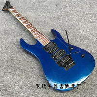 cool sea bule color electric guitar human style 24 fret free shpping in stock 6 string guitar