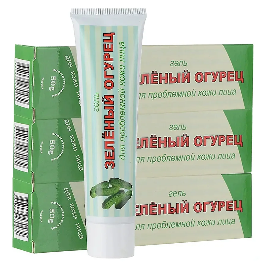 Гель для проблемной кожи лица Зеленый огурец 50 гр 3 шт. |
