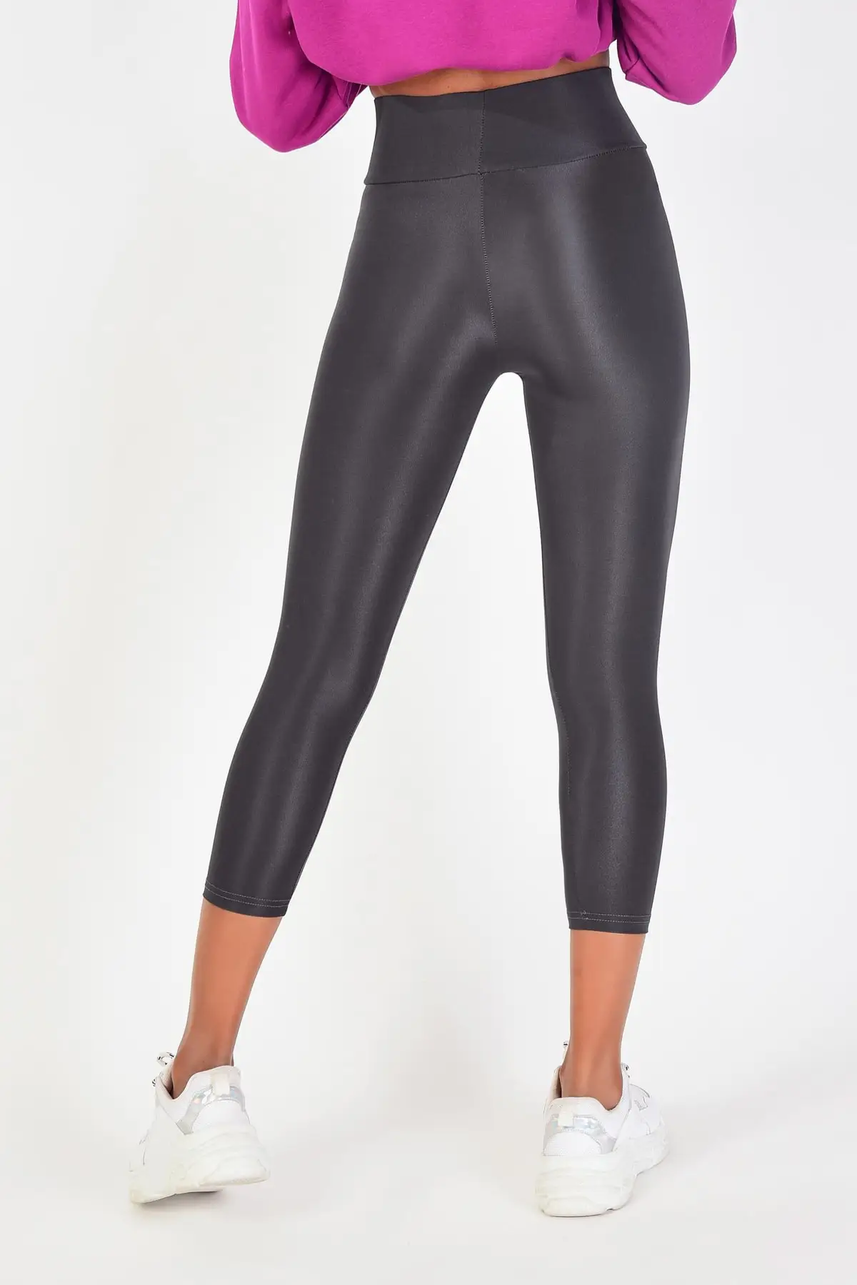 

GYM Leggings Sport Women Fitness Compression Tights Elastic Long Pants High Waist Lycra Shinny Squat Workout Athletic Casual