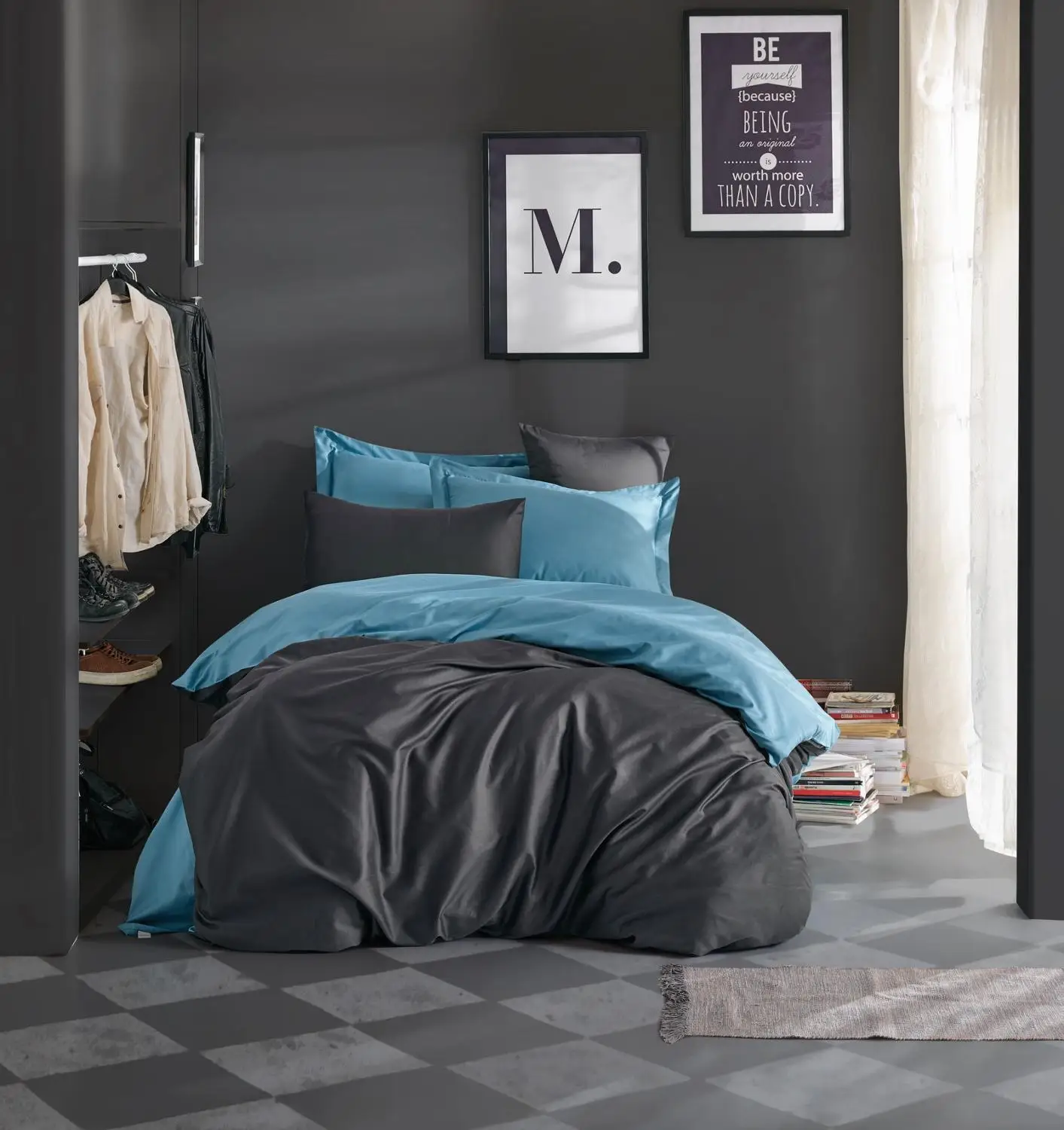 Maxhomen Mr Ripley набор пододеяльников из 100% хлопка атласный комплект постельного белья