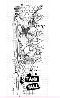 

CLEAR STAMP flower background DIY Scrapbook Card album paper craft silicon rubber roller transparent stamps 789