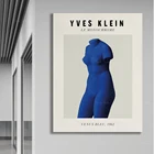 Плакат с изображением ива кляина, Венеры Блю, 1962, монохромы, искусство для печати, французский стиль середины века