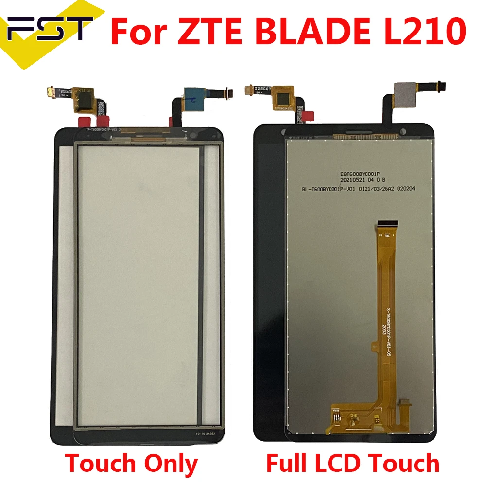 

6.0" Original Display For ZTE Blade L210 LCD Touch Screen Digitizer Assembly ZTE Blade L210 Touch Sensor LCD