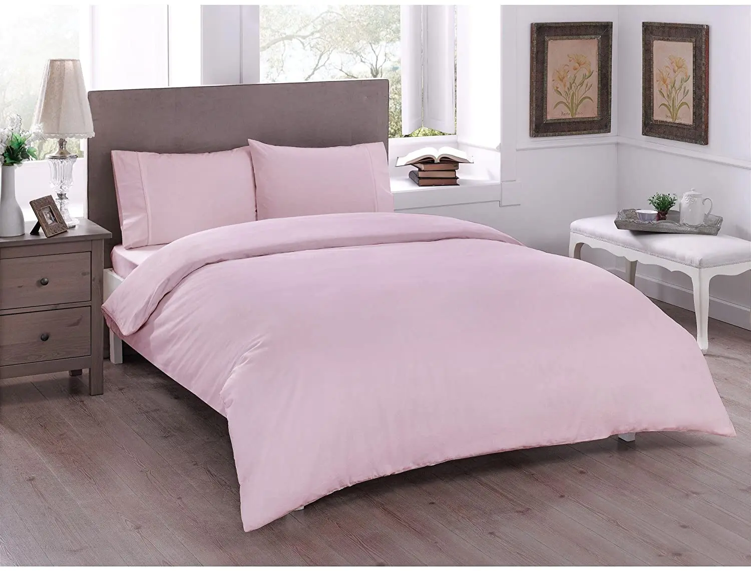 

Tac Ranforce Single Duvet Cover Set Basic Pink/• It is made of 100% cotton ranforce fabric.