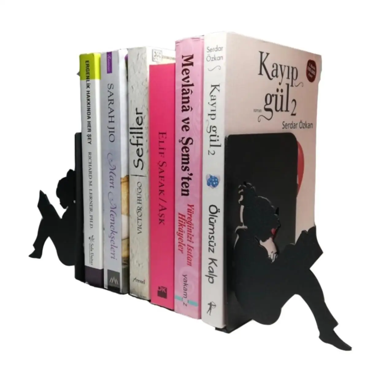 

You Bella LLC Wholesale Reading Girls Models Book Ends for Bookshelfs, Office, Bookends for Shelves, for Heavy Books, Heavy Duty