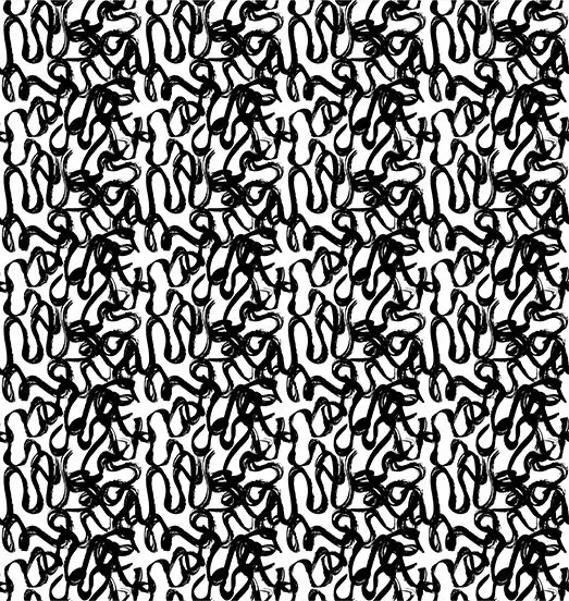 

Curtain Brush Strokes Hand Drawn Style Black and White Modern Design Artwork Home Decoration