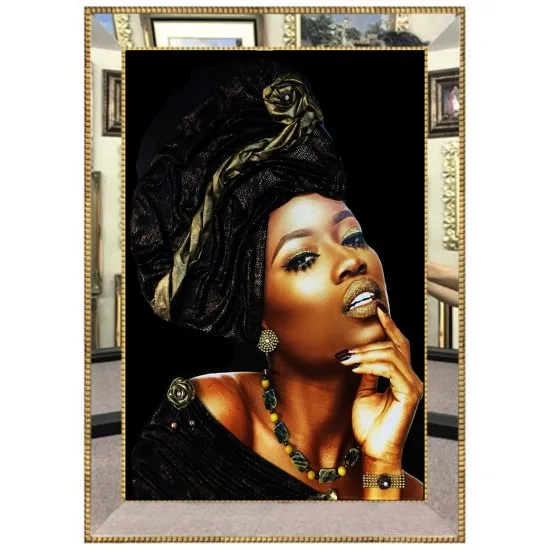 Goedkoop 3D Digitale Canvas Schilderij Met Spiegel Frame 70*100 Cm