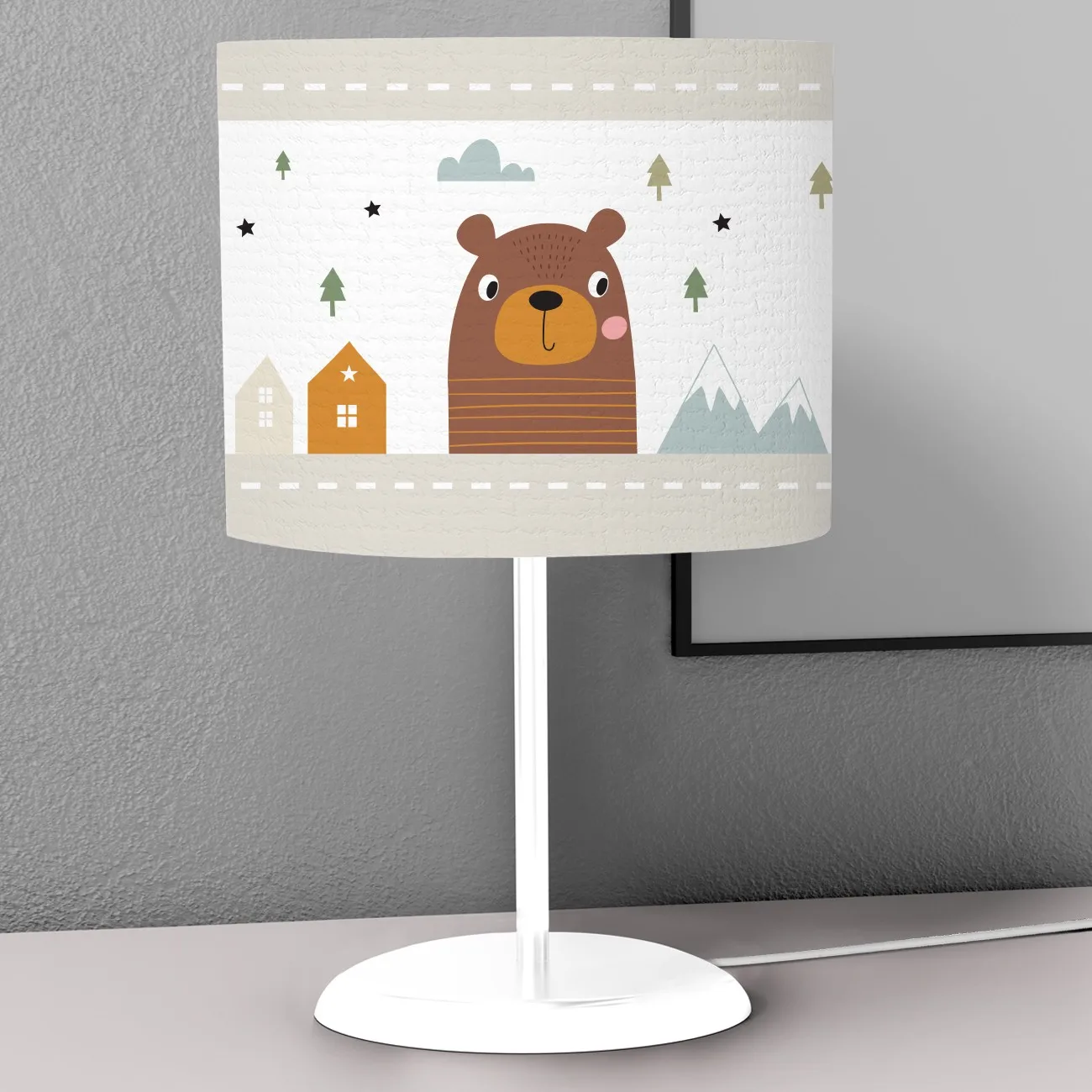 

Desk Lamps Decoration Table Night Lights Control For Baby Bedroom Bedside Lampshade Light Model 123