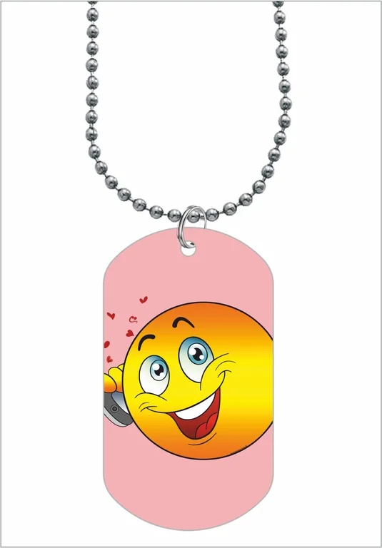 Жетон кулон эмодзи emoji №9 | Украшения и аксессуары