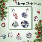 2021, Рождественская серия, новый стиль, похожий на Pandora S925, Стерлинговое Серебро 1:1, оригинальный кулон в виде Санта-Клауса с бусинами, рождественская елка, Модный кулон