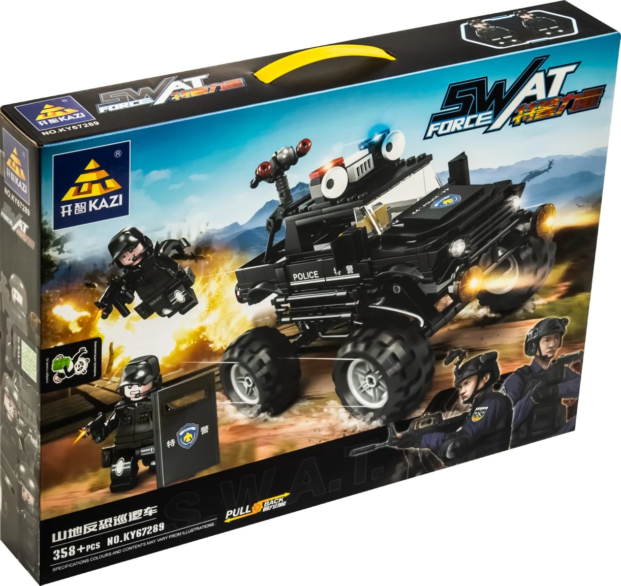 Конструктор Kazi 67289 SWAT: Монстр-трак из 358 кубиков Лего серии City | Игрушки и хобби