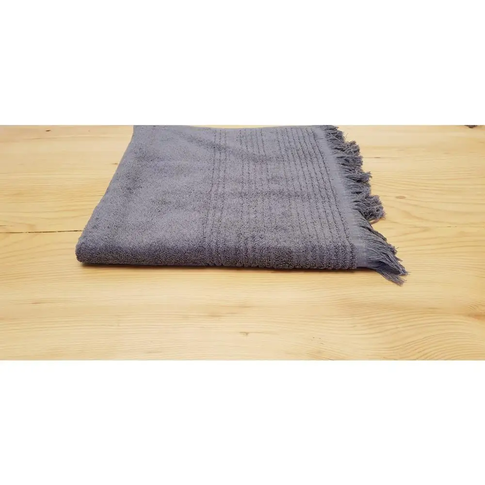 

Gray Turkish Bath towel 70 * 140 1st quality 100% quality cotton