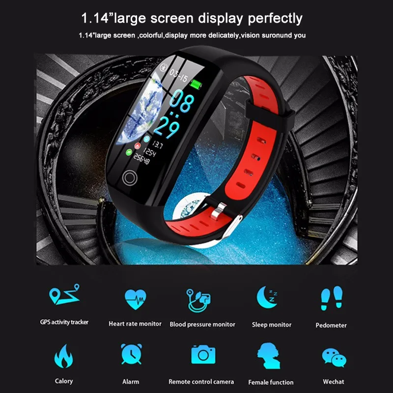Смарт-браслет 5 в 1 IP68 с GPS | Электроника
