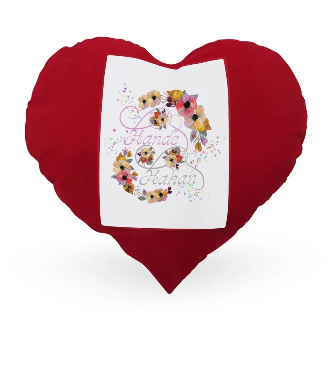 

Персонализированные день Святого Валентина тематическая Подушка с красным сердцем чехол-9