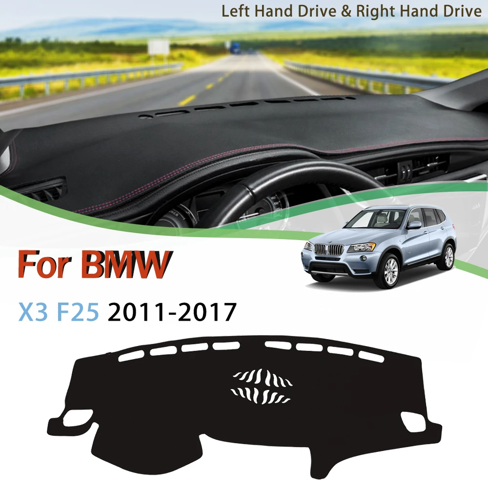 

Накладка на панель приборов для BMW X3 F25 2011 2012 2013 2014 2015 2016 2017, Противоскользящий коврик, солнцезащитный козырек, накидка, автомобильные аксессу...