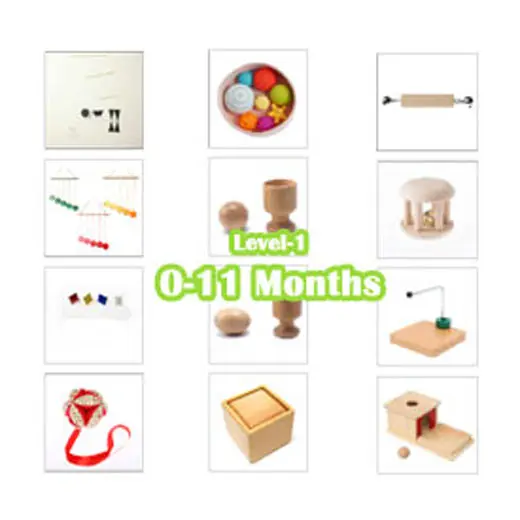 

montessori at home learning packages 0-11months material toys