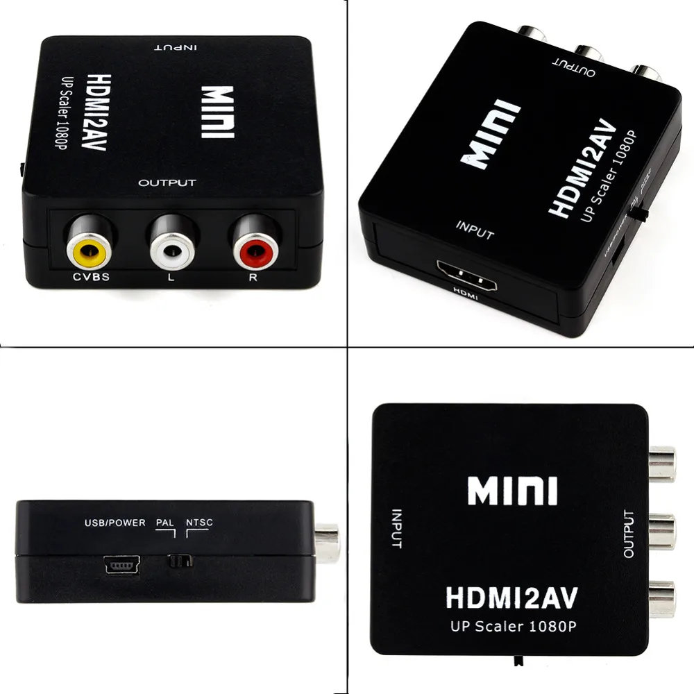 HDMI К AV RCA конвертер адаптер переходник тюльпаны аналоговые аудио и видео чтобы