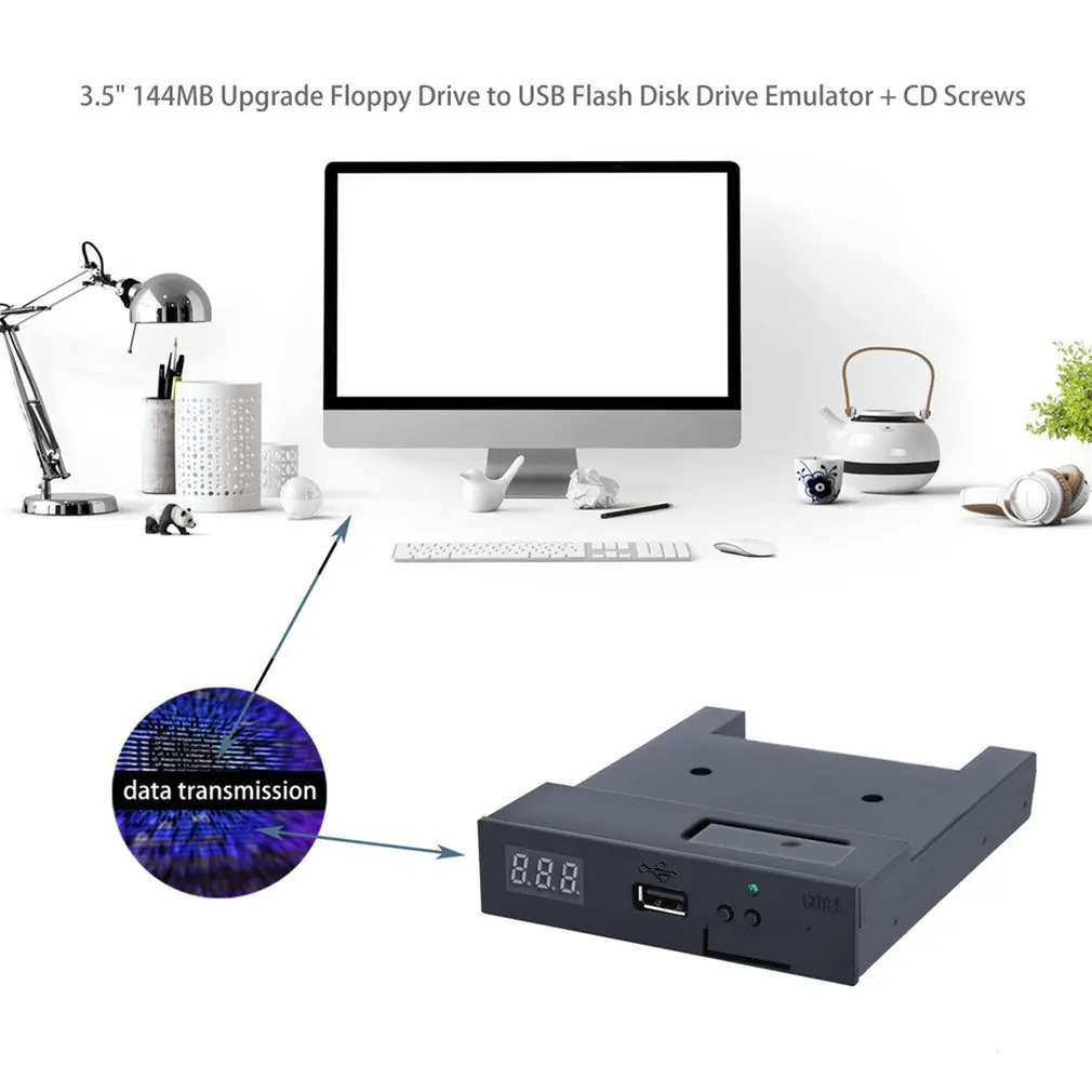 

New Version SFR1M44-U100K Black 3.5" 1.44MB USB SSD FLOPPY DRIVE EMULATOR for YAMAHA KORG ROLAND Electronic keyboard GOTEK