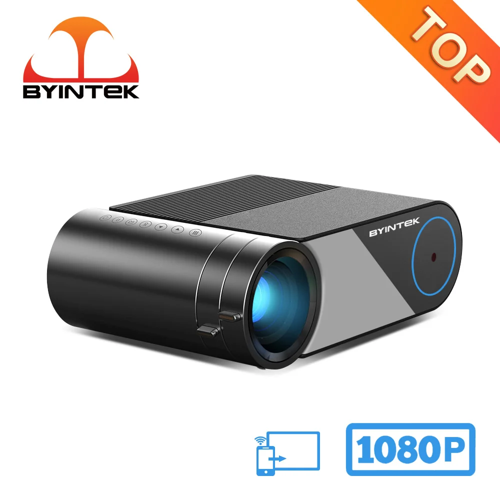 

Портативный мини-проектор BYINTEK K9 Full HD 1080P, светодиодный Видеопроектор для домашнего кинотеатра (опция мульти-экран для смартфона, планшета)