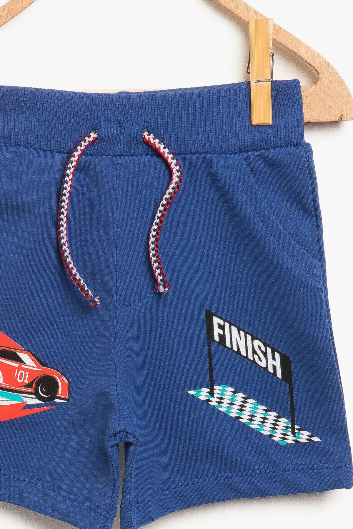 Детские синие шорты с принтом Koton для маленьких мальчиков | Мужская одежда